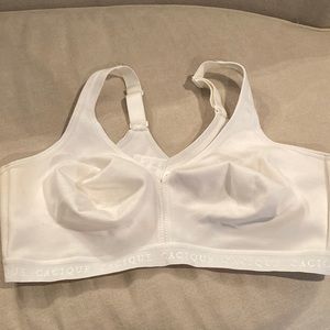 Cacique cotton bra - 48 D white